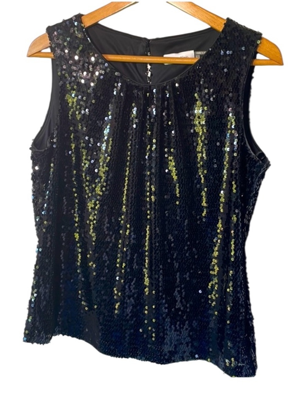 Calvin Klein black sequin tank Large. Formal Career Cocktails Staple